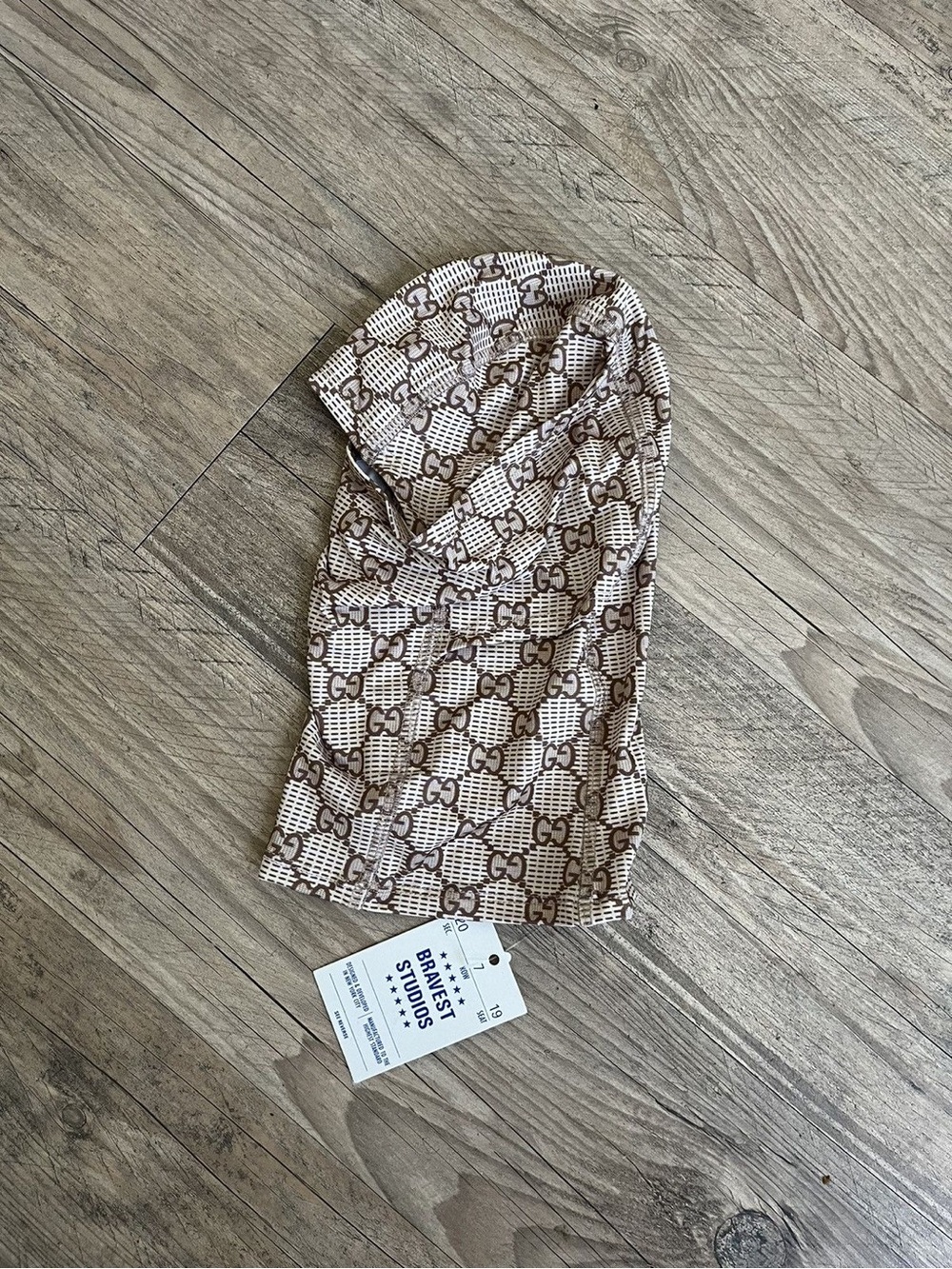 Bravest Studios Gucci GG Print Shiesty Ski Mask